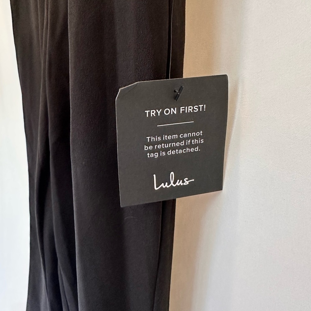 Lulu's Black Ruffled Jumpsuit - Picture 5 of 6